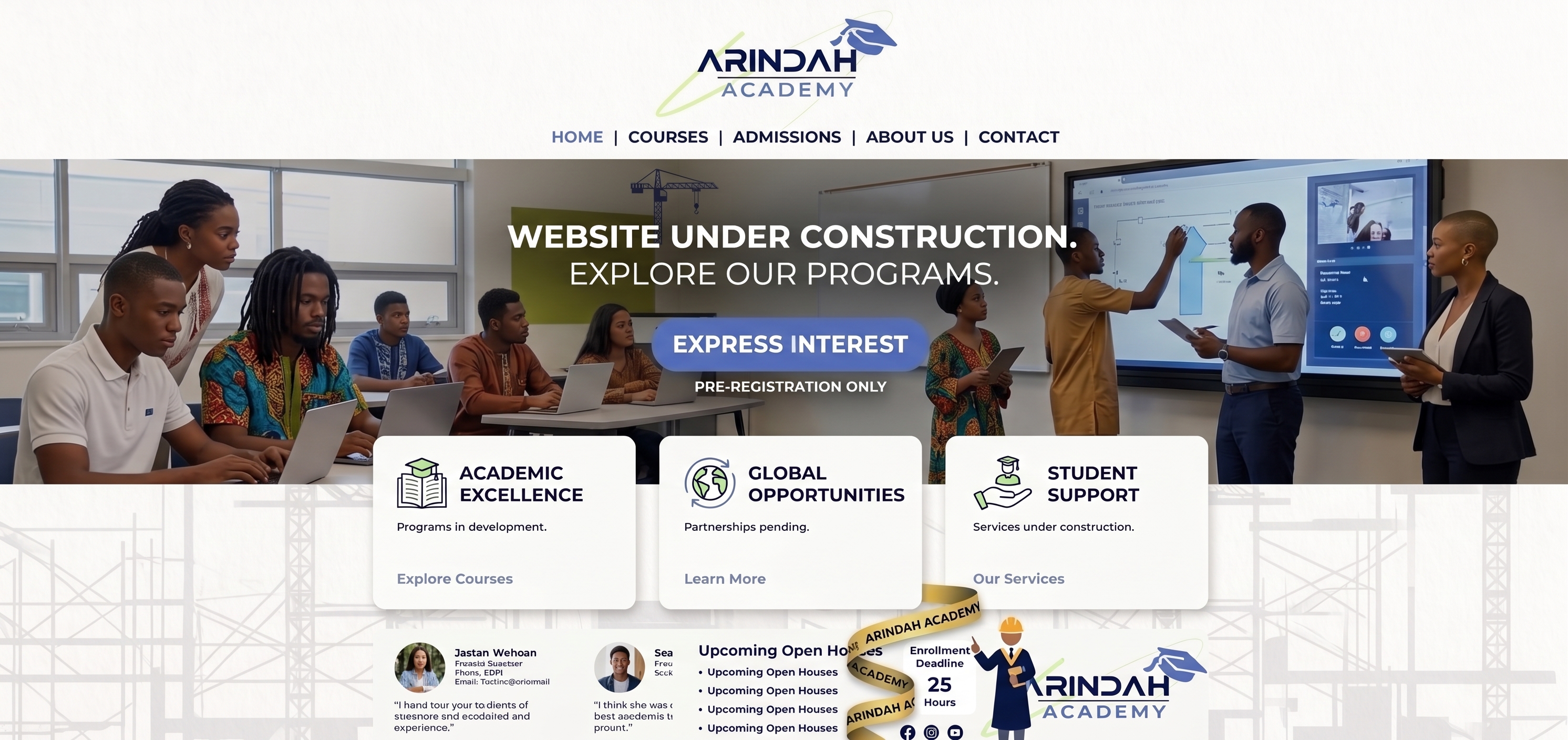 Landing page hero image